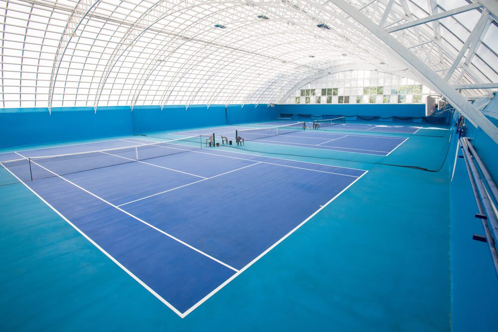 indoor tennis court