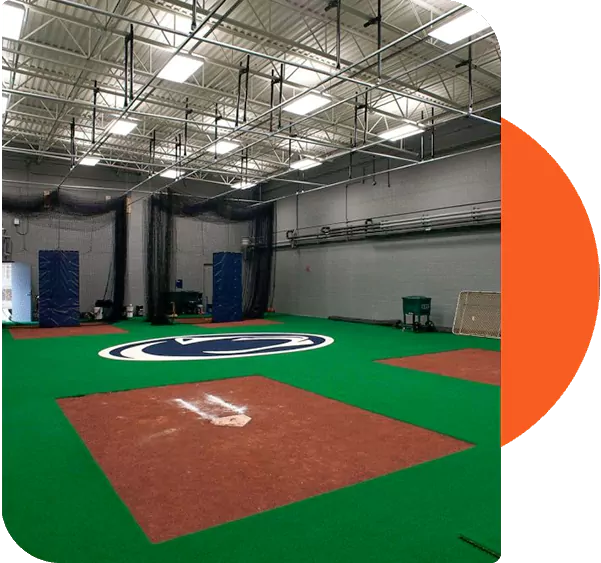Indoor Baseball Field Installation